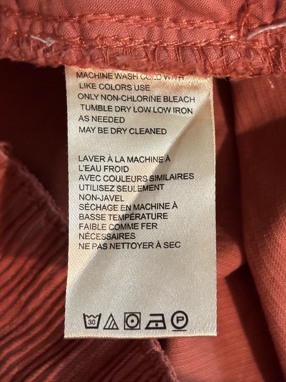 Free People Ray Cord Mini Skirt Myrrh Terracotta Size 8 - Picture 9 of 12